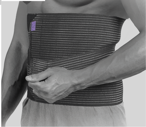 شکم بند تنفسی با کش دبل ورنا