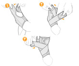 قوزک بند نئوپرنی (جلوباز آتل دار با کش لیگامانی) CURED