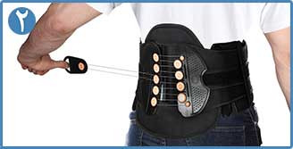 کمربند اکسپرت لومبوساکرال سخت با فشار قابل تنظیم قرقره ای 1:6 CURED 23/30cm