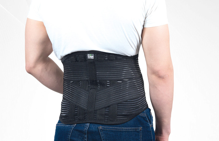 کمربند طبی الاستیک تنفسی 27/30 سانتی متر با کش ساپورتی CURED