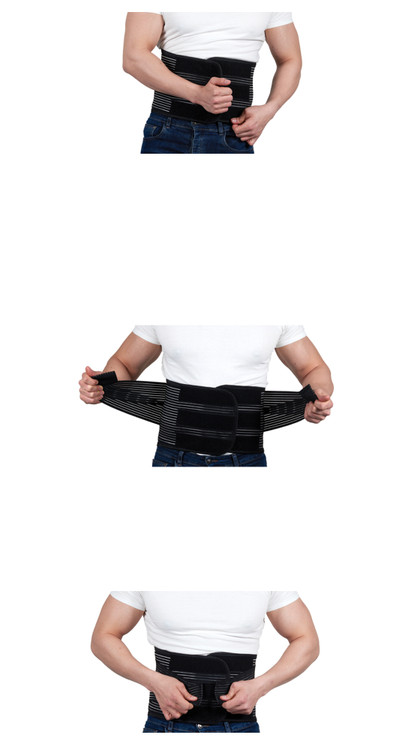 کمربند طبی الاستیک تنفسی 27/30 سانتی متر با کش ساپورتی CURED