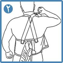 کمربند کار با استرپ شانه ای الاستیک CURED