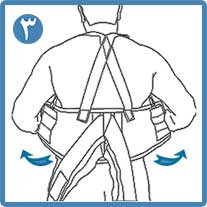 کمربند کار با استرپ شانه ای الاستیک CURED