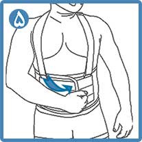 کمربند کار با استرپ شانه ای الاستیک CURED