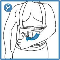 کمربند کار با استرپ شانه ای الاستیک CURED